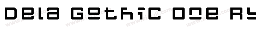 Dela Gothic One Ruge字体转换
